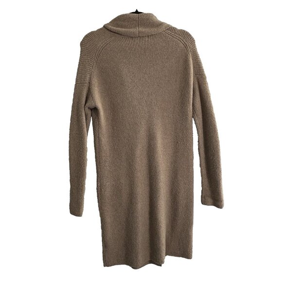 J CREW Women Longline Sweater Size XS Tan Double Breasted Cardigan Stylish 61-7 - Picture 2 of 10